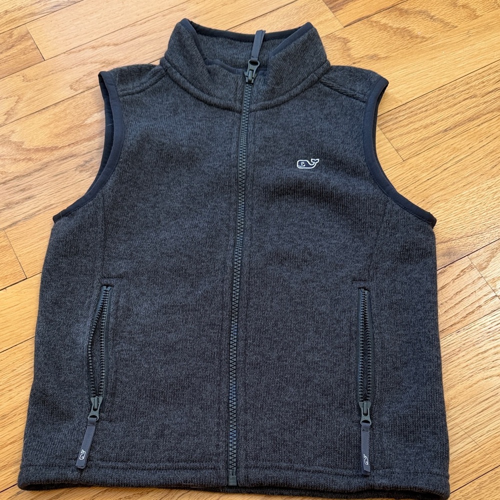 Vineyard Vines Charcoal Fleece Vest